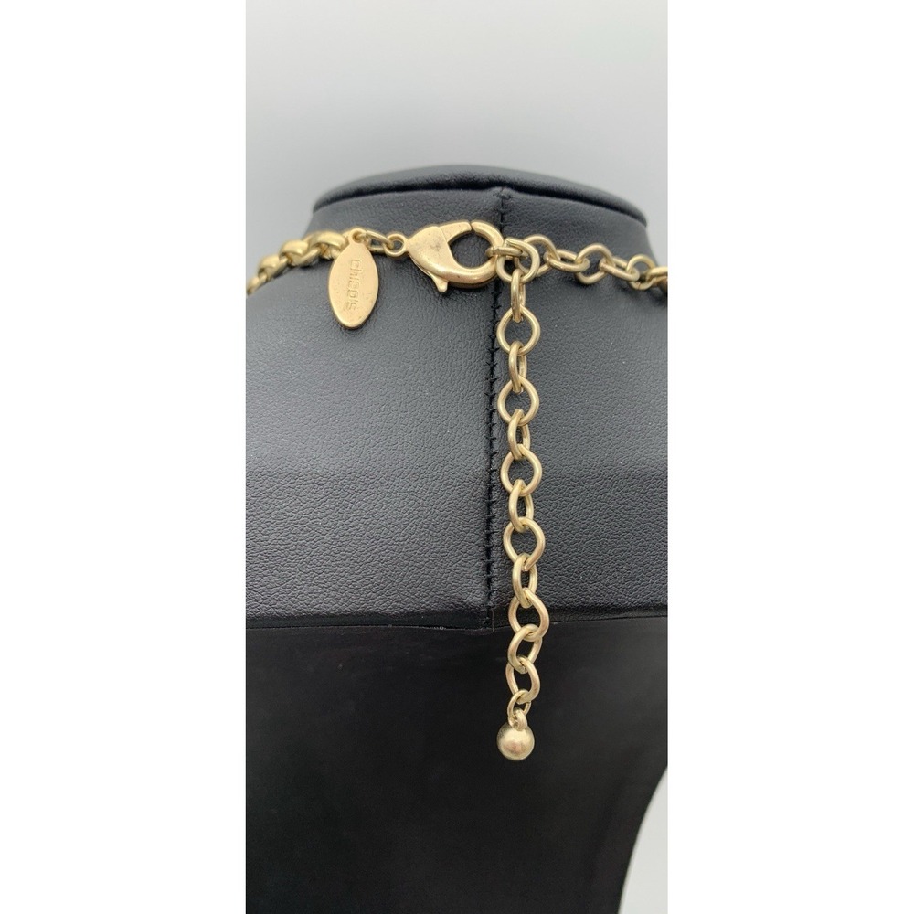 Chico's Gold Tone Statement Medallion Necklace - Picture 5 of 5
